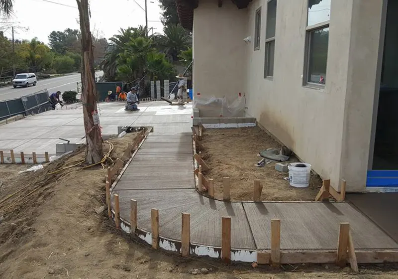 Concrete walkway in La Mesa, CA