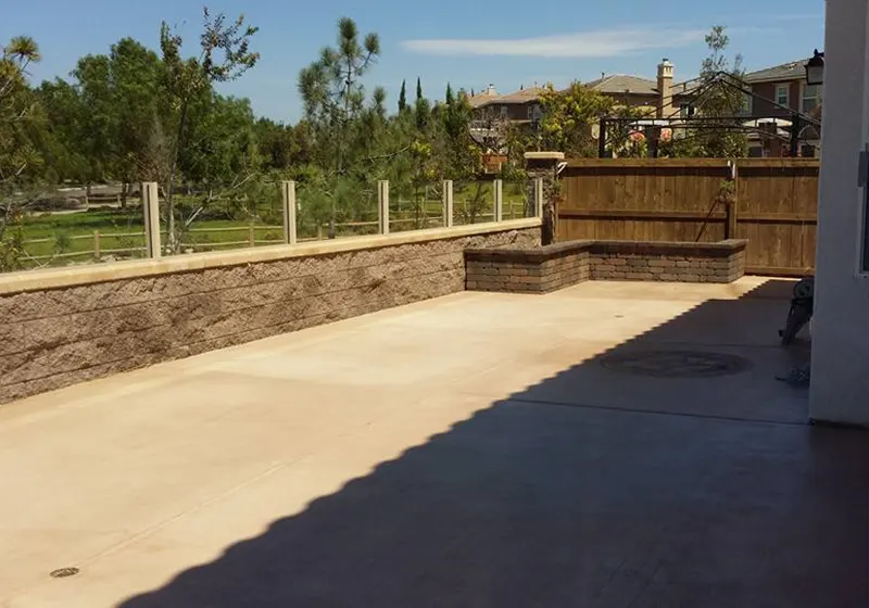 Decorative Concrete Patio in Encinitas, CA